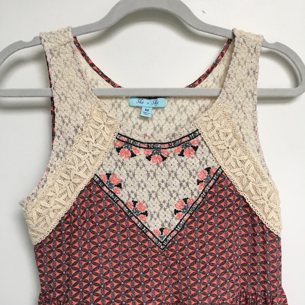 Patterned Boho Dress - Picture 2 of 6
